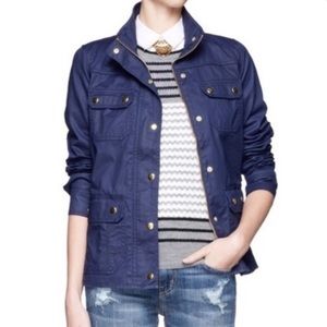 J. Crew Downtown Field Jacket in Navy - Size Small